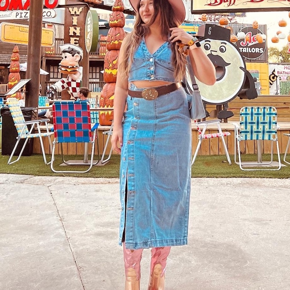 Denim Matching Set